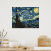 Starry Night von Vincent van Gogh Poster (Küche)