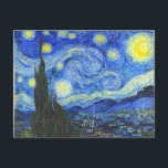 Starry Night von Vincent van Gogh Postkarte<br><div class="desc">Starry Night von Vincent van Gogh</div>