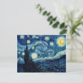 Starry Night von Vincent Van Gogh Postkarte (Stehend Vorderseite)