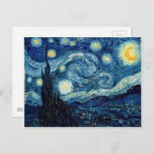 Starry Night von Vincent Van Gogh Postkarte (Vorne/Hinten)