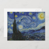 Starry Night von Vincent van Gogh Postkarte (Vorne/Hinten)