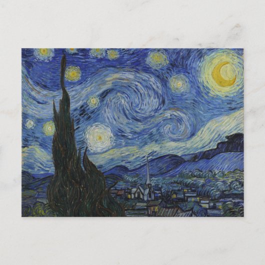 Starry Night von Vincent van Gogh Postkarte (Vorderseite)