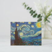 Starry Night von Vincent van Gogh Postkarte (Stehend Vorderseite)