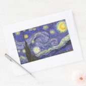 Starry Night von Vincent van Gogh Rechteckiger Aufkleber (Umschlag)