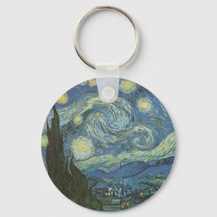 Starry Night von Vincent Van Gogh Schlüsselanhänger