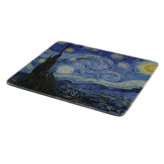 Starry Night von Vincent van Gogh Schneidebrett (Ecke)
