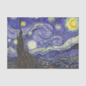 Starry Night von Vincent van Gogh Seidenpapier (Vorderseite)