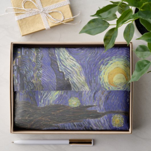 Starry Night von Vincent van Gogh Seidenpapier (Geschenk)