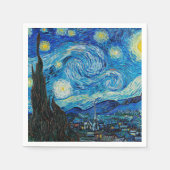 Starry Night von Vincent van Gogh Serviette (Vorderseite)