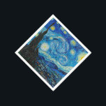 Starry Night von Vincent van Gogh Serviette<br><div class="desc">Starry Night,  berühmtes Gemälde von Vincent van Gogh</div>
