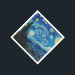 Starry Night von Vincent van Gogh Serviette<br><div class="desc">Starry Night,  berühmtes Gemälde von Vincent van Gogh</div>