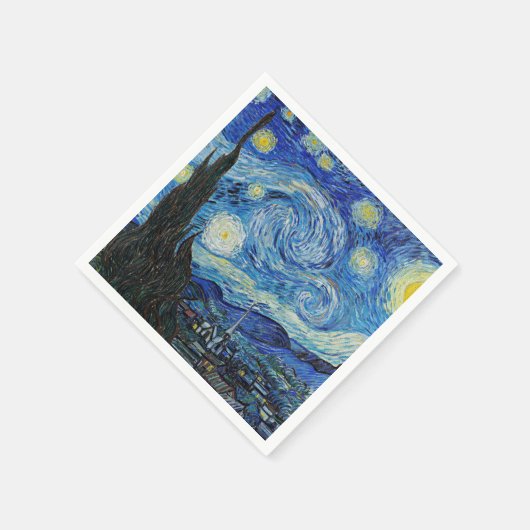 Starry Night von Vincent van Gogh Serviette (Ecke)