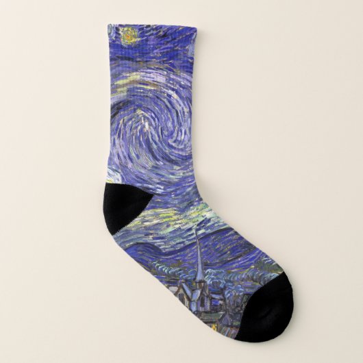 Starry Night von Vincent van Gogh Socken (Rechts - Außen)