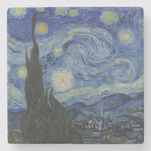 Starry Night von Vincent Van Gogh Steinuntersetzer