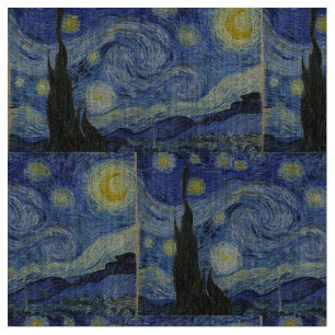 Starry Night von Vincent Van Gogh Stoff