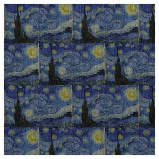 Starry Night von Vincent Van Gogh Stoff (Muster)