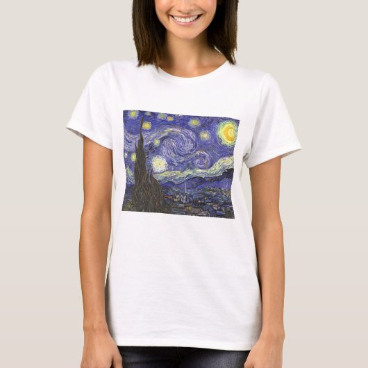 Starry Night von Vincent van Gogh T-Shirt (Vorderseite)