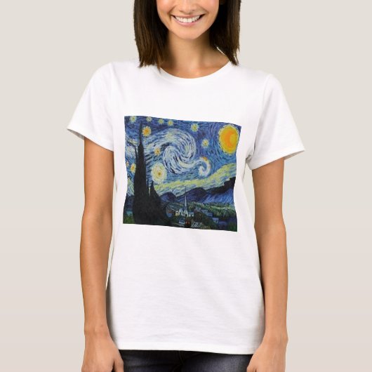 "Starry Night" von Vincent Van Gogh, T - Shirt (Vorderseite)