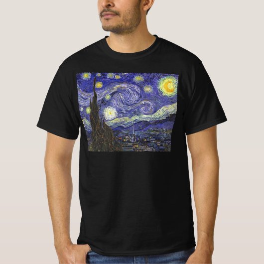 Starry Night von Vincent van Gogh T-Shirt (Vorderseite)
