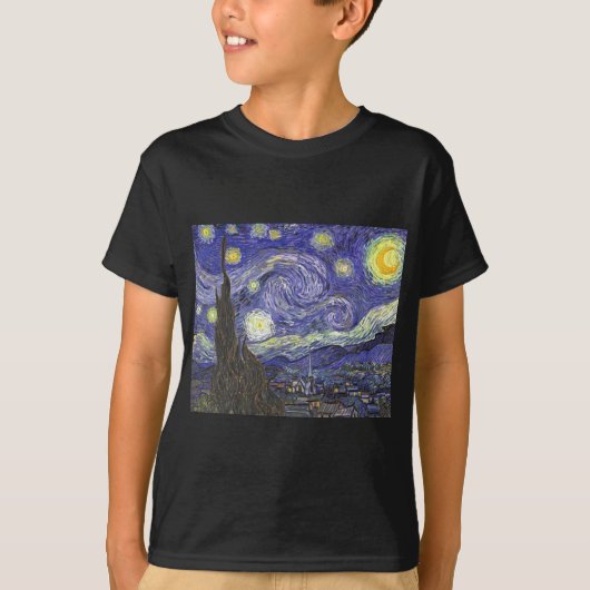 Starry Night von Vincent van Gogh T-Shirt (Vorderseite)
