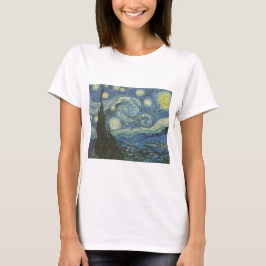 Starry Night von Vincent Van Gogh T-Shirt (Vorderseite)