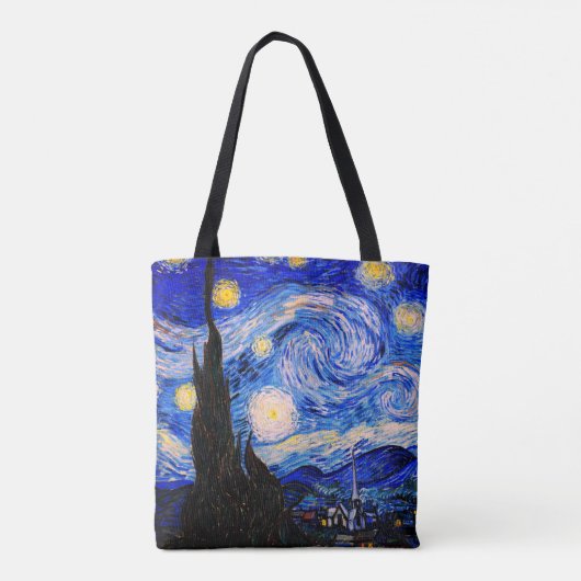 Starry Night von Vincent Van Gogh Tasche (Rückseite)