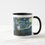 Starry Night von Vincent van Gogh Tasse<br><div class="desc">1889 malte Vincent van Gogh dieses Meisterwerk "Starry Night". Der Titel und der Künstler sind auf der Tasse,  nur für den Fall,  dass frühes Set der Sensibilität an einem Tag.</div>