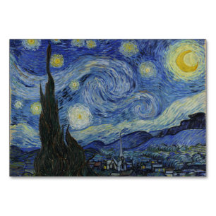 Starry Night von Vincent Van Gogh Tischnummer