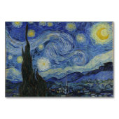 Starry Night von Vincent Van Gogh Tischnummer (Rückseite)