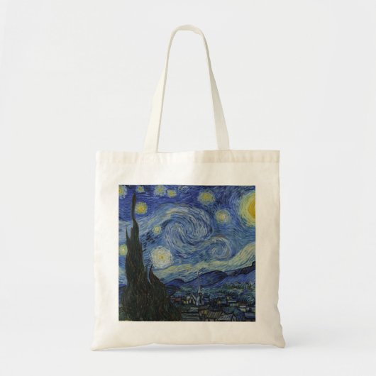 Starry Night von Vincent Van Gogh Tragetasche (Vorne)
