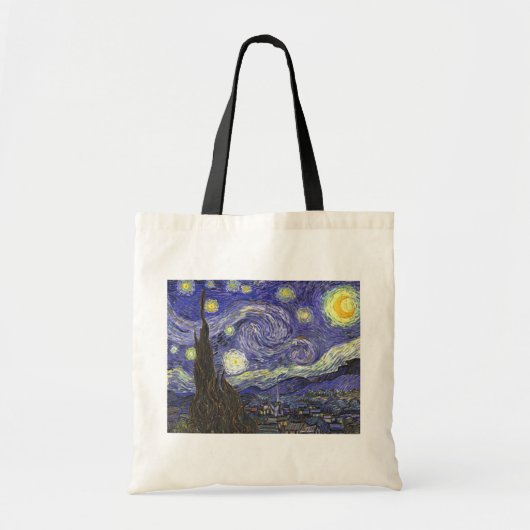 Starry Night von Vincent van Gogh Tragetasche (Vorne)
