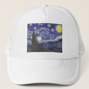 Starry Night von Vincent van Gogh Truckerkappe