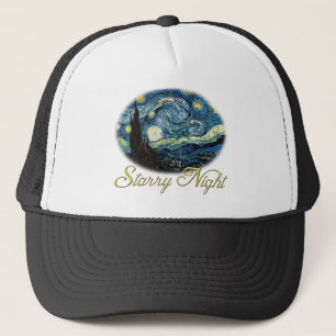 Starry Night von Vincent van Gogh. Truckerkappe