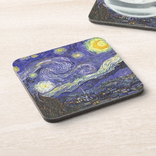 Starry Night von Vincent van Gogh Untersetzer (Linke Seite)