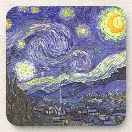 Starry Night von Vincent van Gogh Untersetzer (Vorderseite)