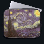 Starry Night von Vincent van Gogh, Vintage Kunst Laptopschutzhülle<br><div class="desc">Die Starry Night (1889) von Vincent van Gogh ist ein Vintager Post-Impressionismus der Kunstlandschaft Landschaftsmalerei. Der Blick auf eine Stadt in einem Tal bei Nacht mit den Wolken, den Sternen und einem schönen goldgelben Halbmond. Es wurde im Laufe des Tages aus der Erinnerung gemalt und ist van Goghs bekanntestes Gemälde....</div>