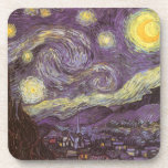 Starry Night von Vincent van Gogh, Vintage Kunst Untersetzer<br><div class="desc">Die Starry Night (1889) von Vincent van Gogh ist ein Vintager Post-Impressionismus der Kunstlandschaft Landschaftsmalerei. Der Blick auf eine Stadt in einem Tal bei Nacht mit den Wolken, den Sternen und einem schönen goldgelben Halbmond. Es wurde im Laufe des Tages aus der Erinnerung gemalt und ist van Goghs bekanntestes Gemälde....</div>
