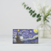 Starry Night von Vincent van Gogh Visitenkarte (Stehend Vorderseite)