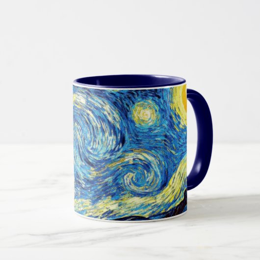 Starry Night von Vincent van Goghm Tasse (VorderseiteRechts)