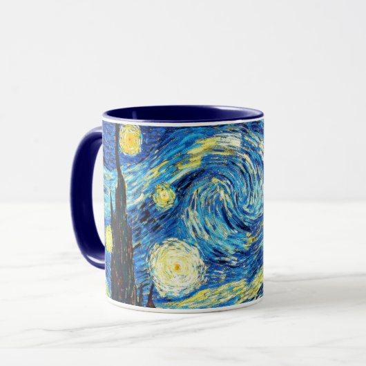 Starry Night von Vincent van Goghm Tasse (Vorderseite Links)
