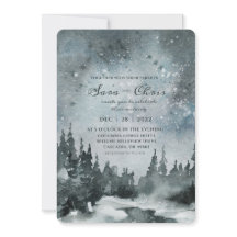 Starry Night | Wald-Wasserfarbenhochzeit