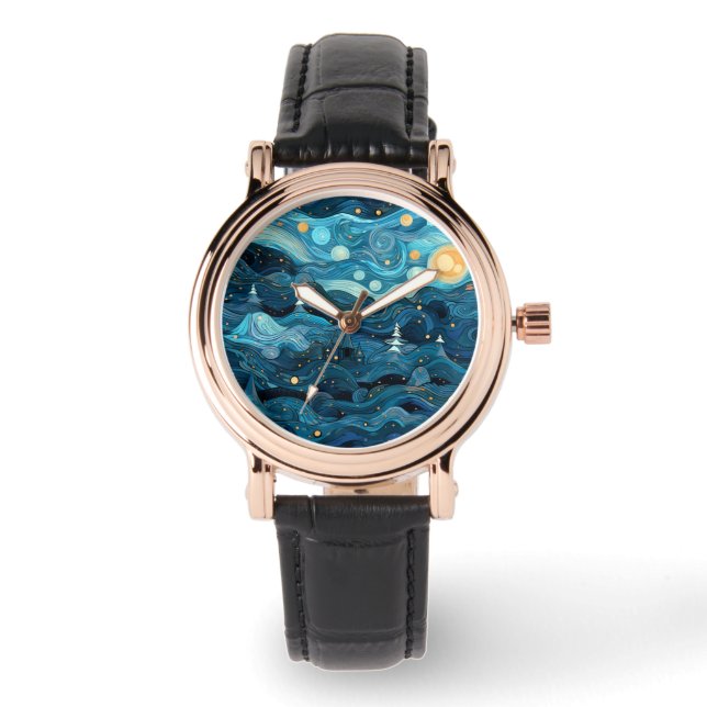 Starry Night Watch Armbanduhr (Vorderseite)
