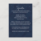 Starry Night Wedding Card Begleitkarte (Vorderseite)
