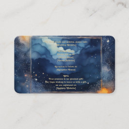 Starry Night Wedding Card Begleitkarte