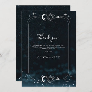 Starry Night Wedding Celestial Danke Karte
