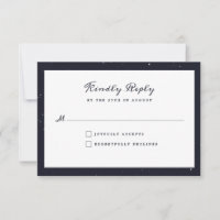 Starry Night Wedding Einladung RSVP Card