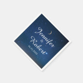 Starry Night Wedding Napkin Serviette (Ecke)