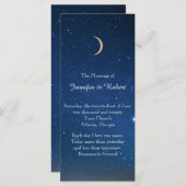 Starry Night Wedding Program Programm (Vorne/Hinten)
