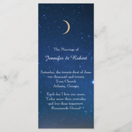 Starry Night Wedding Program Programm