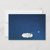 Starry Night Wedding Response Card RSVP Karte (Rückseite)